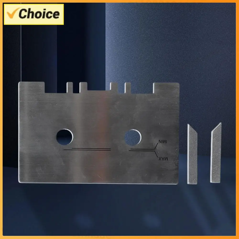 Head and Guide Gauge Mechanical Alignment Cassette Cauge Set with 2pcs Check Bar Aluminum Alloy Easy To Install Sliver