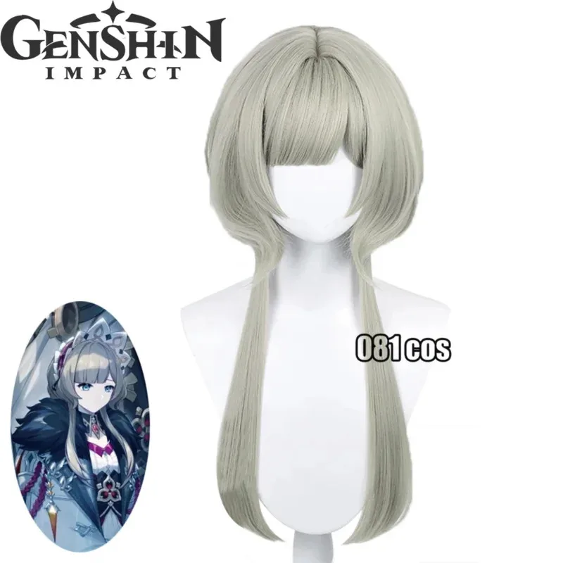 Juego Genshin Impact Sandrone Cosplay peluca Sandrone Fatui Snezhnaya mujeres pelucas sintéticas resistentes al calor para Halloween