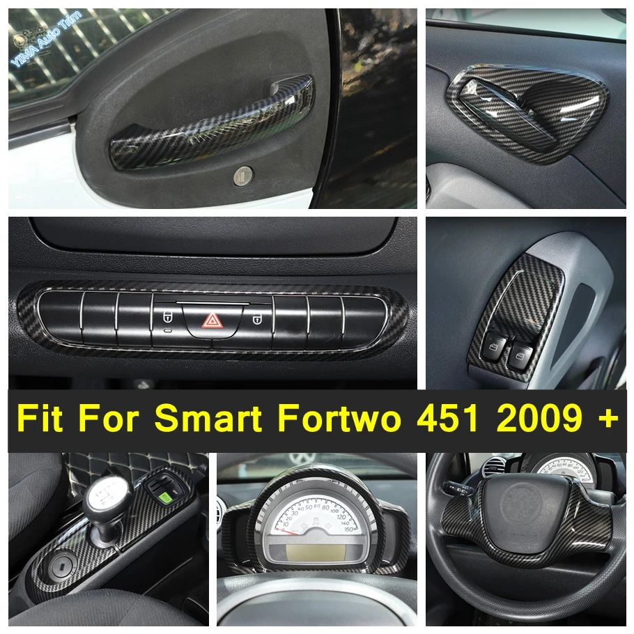 

Car Window Lift Button / Door Handle Bowl / AC Air Trim Cover Trimc - 2015 Carbon Fiber Look Accessorie