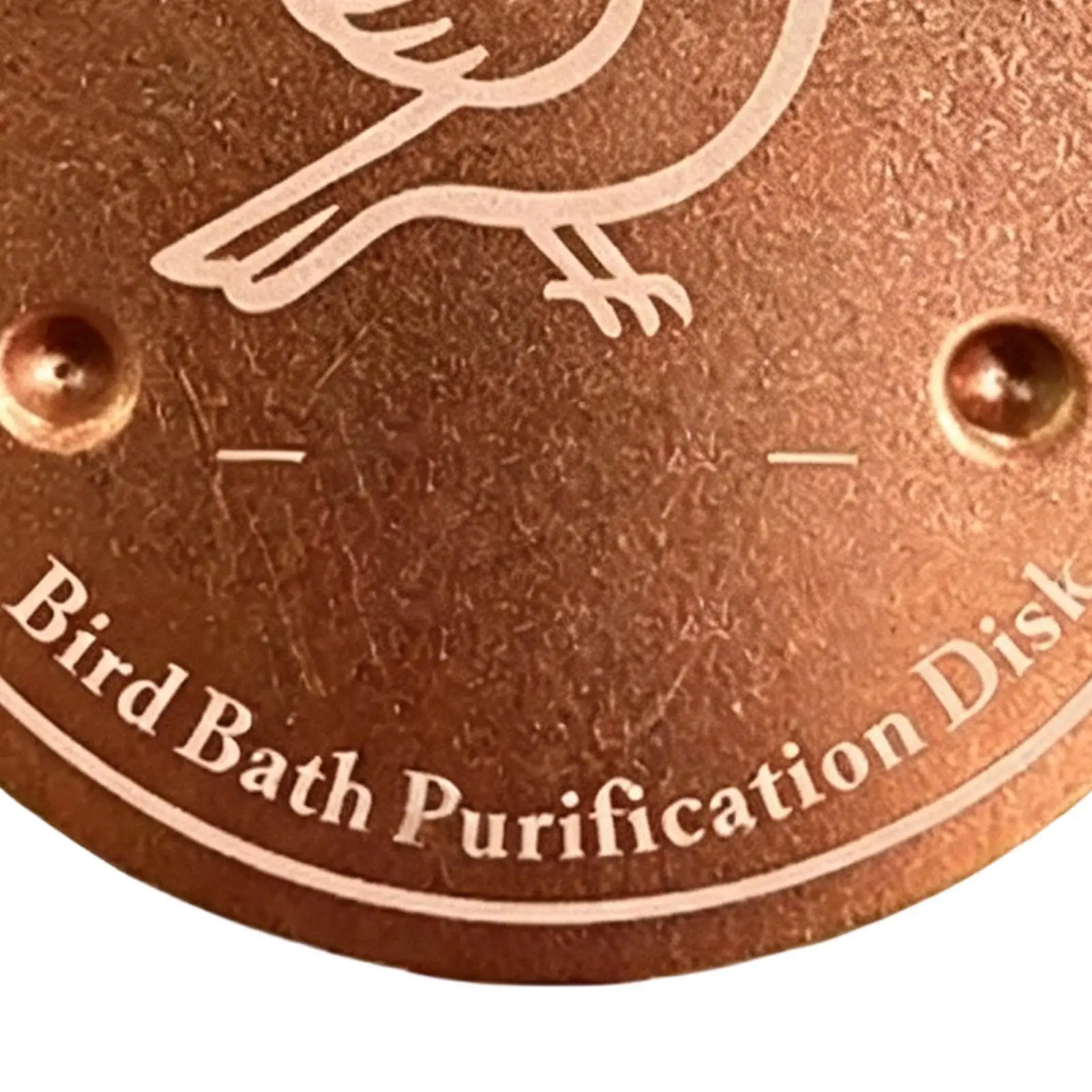 Bird Bath Purification Disk Round Natural Cleaner Copper Disc For Bird Bath Bowl For Outdoor Garden Yard Patio Lawn Stone