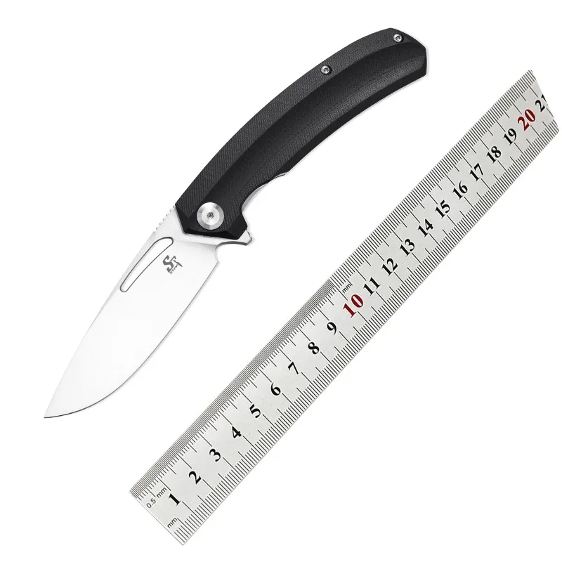 

Sitivien ST119 Pocket Folding Knife D2 Blade G10 Handle Camping Survival Tactical Outdoor Hunting Fruit Utility Knives EDC Tools