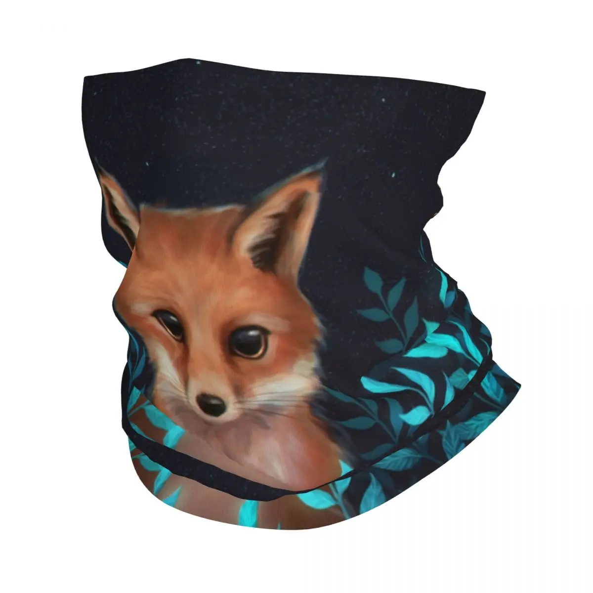 Fashion Fox Winter Neck Warmer Women Windproof Wrap Face Scarf for Hiking Animal Gaiter Headband