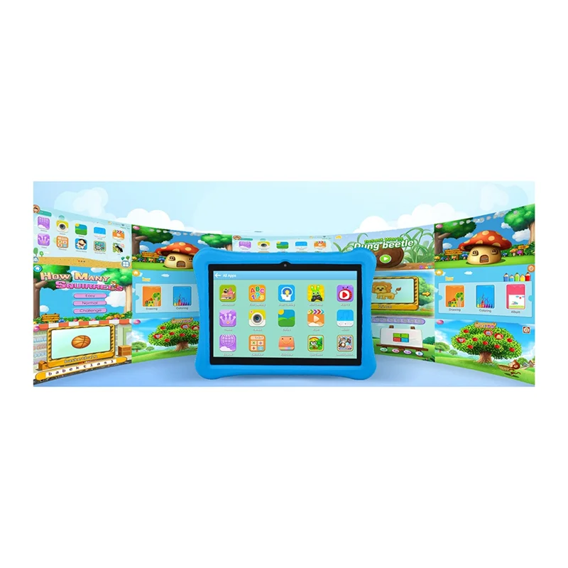 

New--10 Inches Children Tablet For A133 Android 4+64G Smart Learning Machine With Parental Controls EVA Tablet