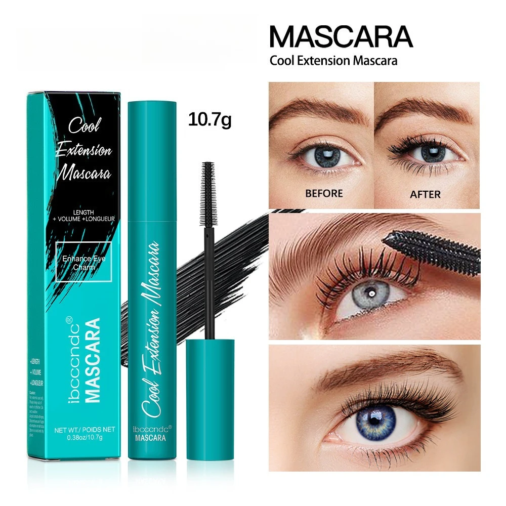 Mascara allungante impermeabile Estensione ciglia Estensione ciglia a lunga tenuta Occhi Trucco Mascara Cosmetici