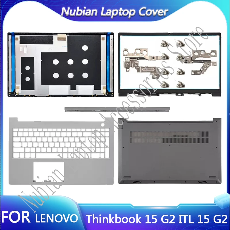 

Новинка, задняя крышка ЖК-дисплея для Lenovo Thinkbook 15 G2 ITL 15 G2, передняя панель, Упор для рук, нижняя часть корпуса, петли, крышка корпуса