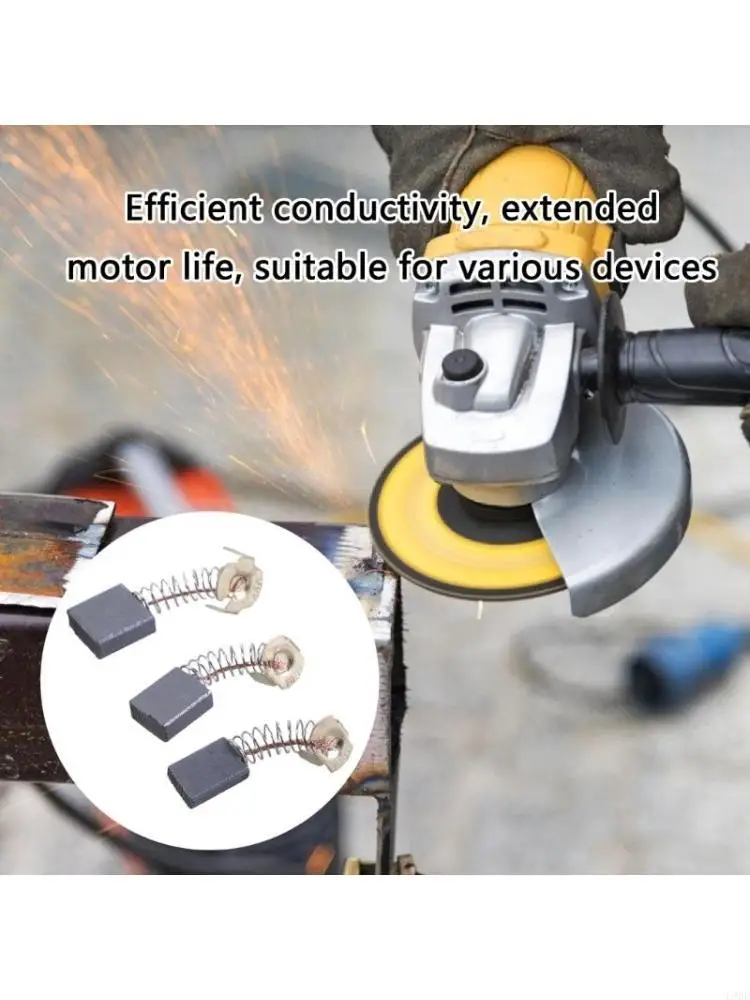

L9BE 40Pcs/set Electric Motor Carbon Brushes 10 Different Sizes for Replacement Repair Power Tool Maintenance Part