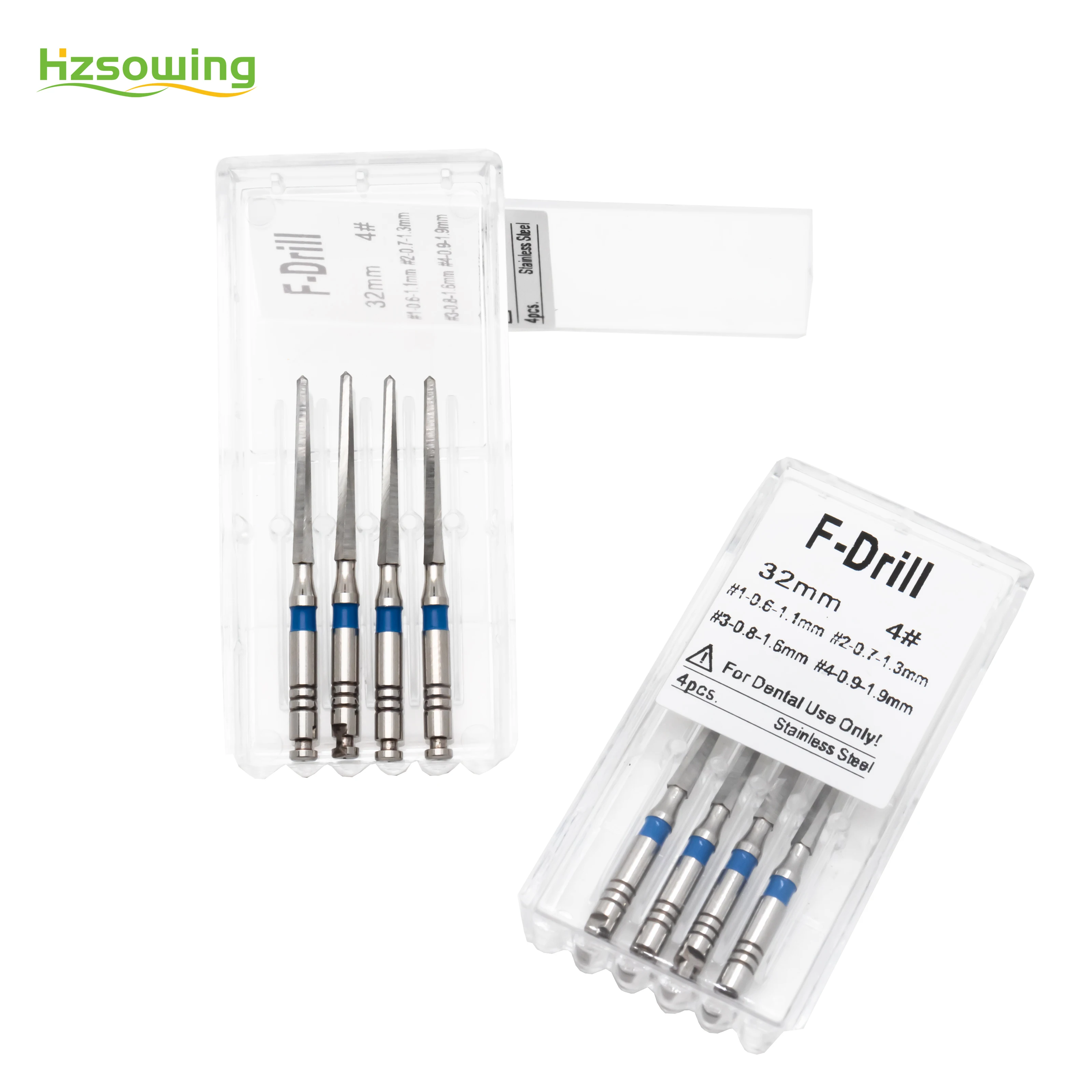 섬유 포스트 드릴 근관 파일, 근관 치과 기기용 고속 버, 회전식 ENDO 파일, #4 F 드릴