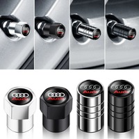 4Pcs Car Wheel Tire Air Valve Caps Stem Covers for AUDI RS S SLINE quattro A4 A3 A6 Q3 Q7 TT B8 8P 8V Q5 A5 A1 A7 A2 Q2 C6