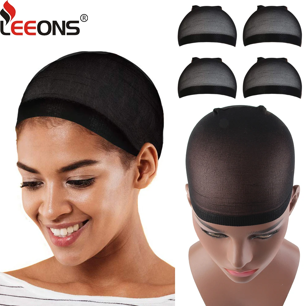 

10Pack(20Pcs) Wig Cap Nylon Stocking Caps Elastic Wig Accessories For Women Men Black Brown And Light Brown Fashionable Hair Net