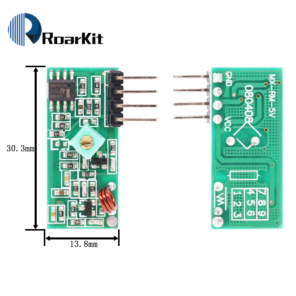 433 Mhz RF Transmitter and Receiver Module Link Kit for ARM/MCU WL DIY 315MHZ/433MHZ Wireless Remote Control for arduino Diy Kit