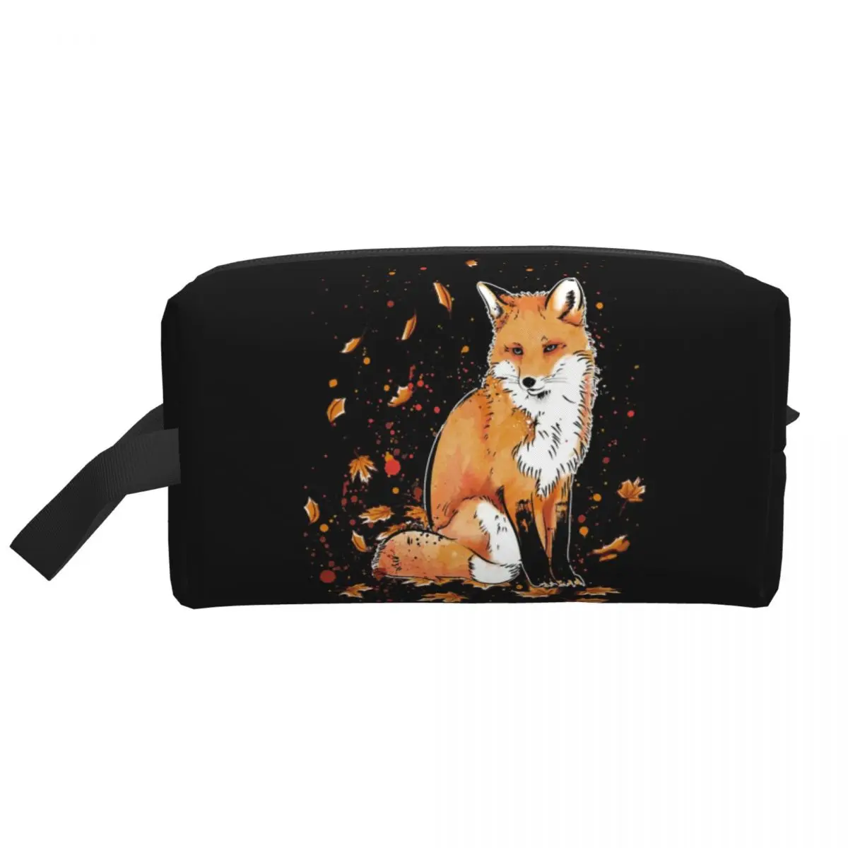 

Классическая женская косметичка Fox In The Snow, дорожный органайзер для макияжа, сумка для хранения туалетных принадлежностей, чехол для хранения, пенал