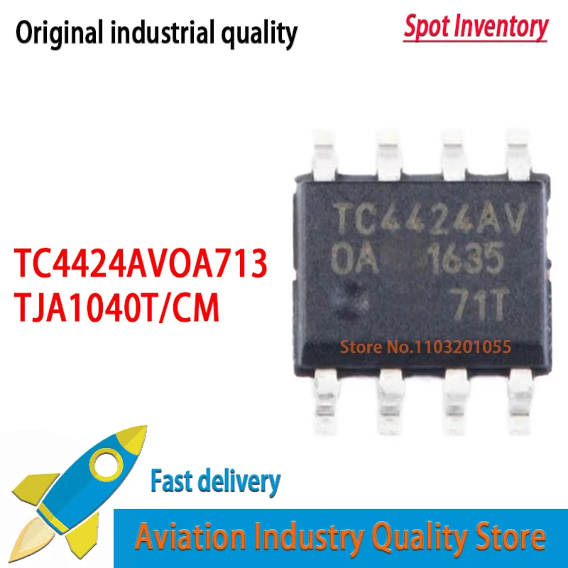 10pcs/lot TC4424AVOA713 TC4424 TC4424AV SOIC-8  TJA1040T/CM A1040/C A1040 TS272CDT TS272 272C New Original  In Stock