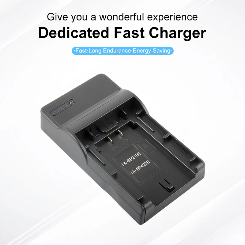 Cargador de batería IA-BP210E + Cable USB para Samsung HMX-S10, S15, S16, H200, H204, H205, SMX-F40, F43, F44, F40BN, F44BN, BP210E, IA-BP420E