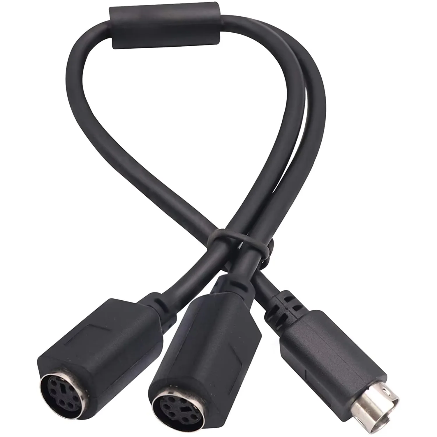 PS 2 Bộ Chia 6 Pin Mini Din Nam Cắm 2 X Nữ Ổ Cắm Cáp Chuột/Bàn Phím Chia Cổng dây Cáp-PS/1 (M) sang PS/2 (F) 30Cm