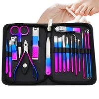 18pcs Nail Care Kit Stainless Steel Manicure Pedicure Set Nail Clipper Manicure Nail Trimmer Pedicure Knife Ear Peeling Knife