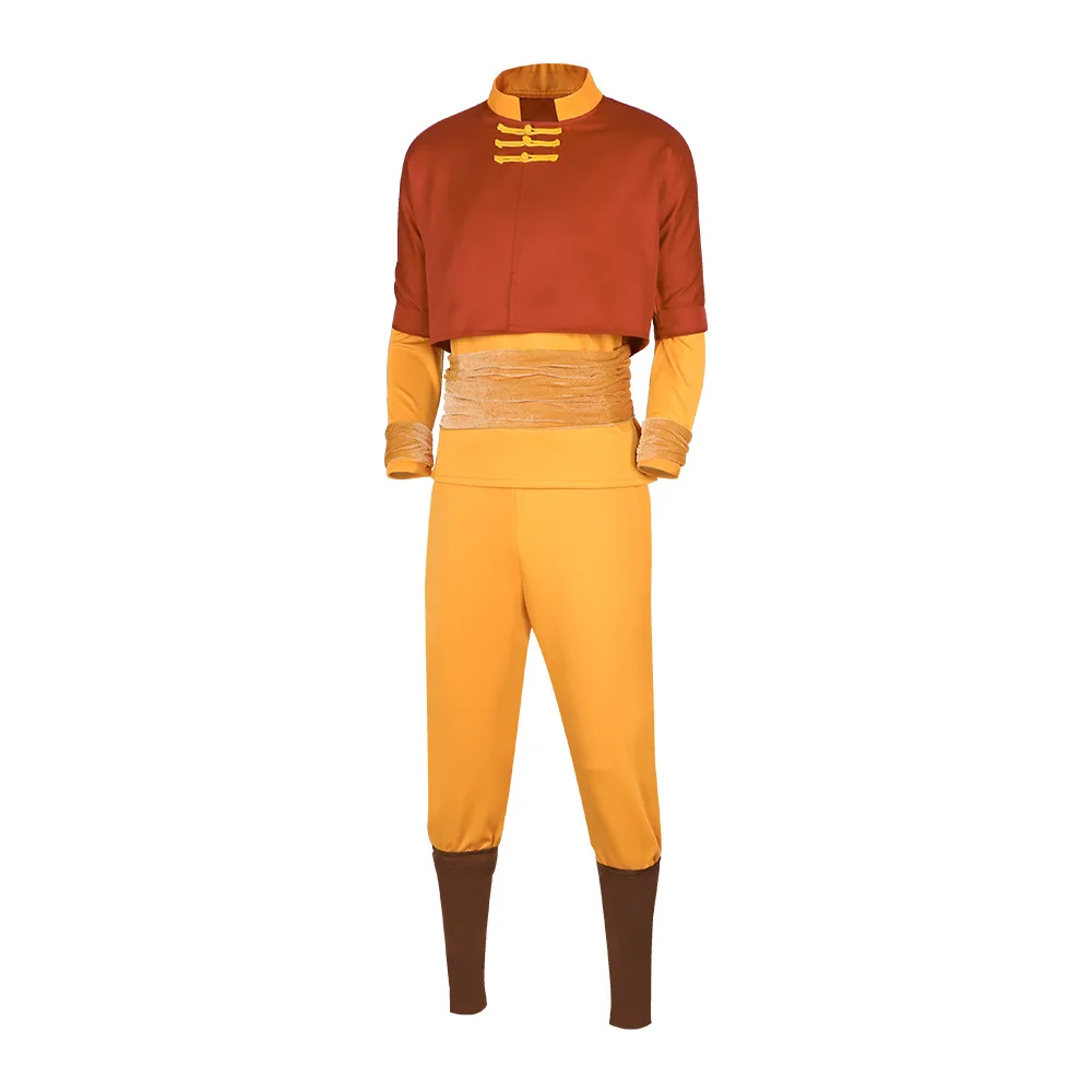 Anime Avatar Aang Cosplay Kostuum Volwassen Kinderen Kostuum Prestaties Uniform Halloween Carnaval Party Rollenspel Pak voor Mannen