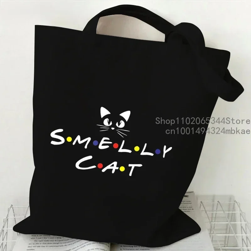 Pivot Shut Up Canvas Tote Bag Student Pivot Friends TV Show Shopping Bag Women Firend Graphic Casual Handbag Side Bag for Ladies