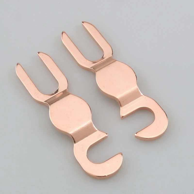 Altavoz de Audio Hifi, puente de poste de encuadernación 5N, Cable de altavoz KTV, puente, horquilla en U, conector de Terminal de Audio duradero A