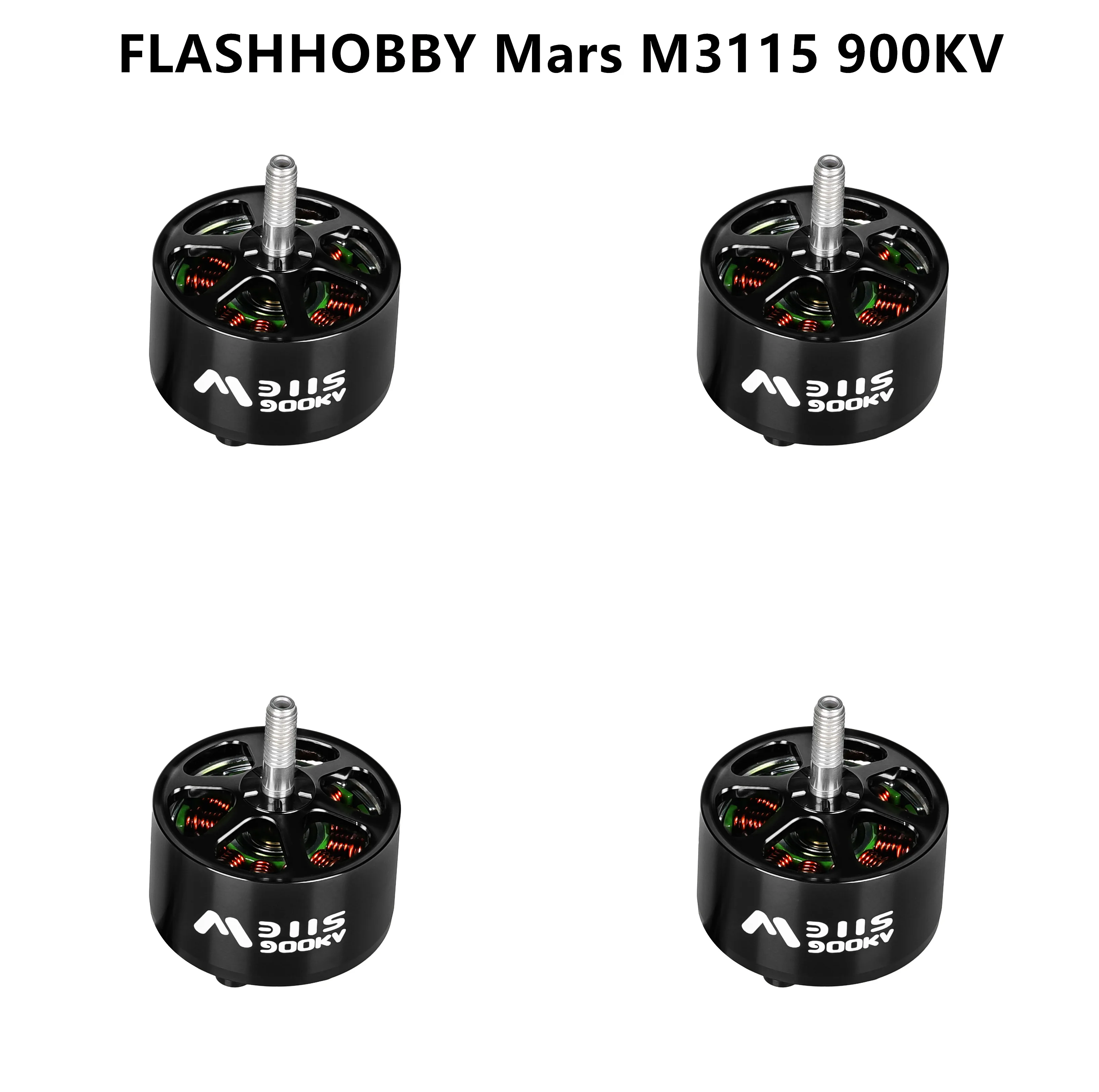 

4 шт. FLASHHOBBY Mars M3115 900KV бесщеточный двигатель 3-6S LiPo для FPV фристайла дальнего действия DIY Запчасти