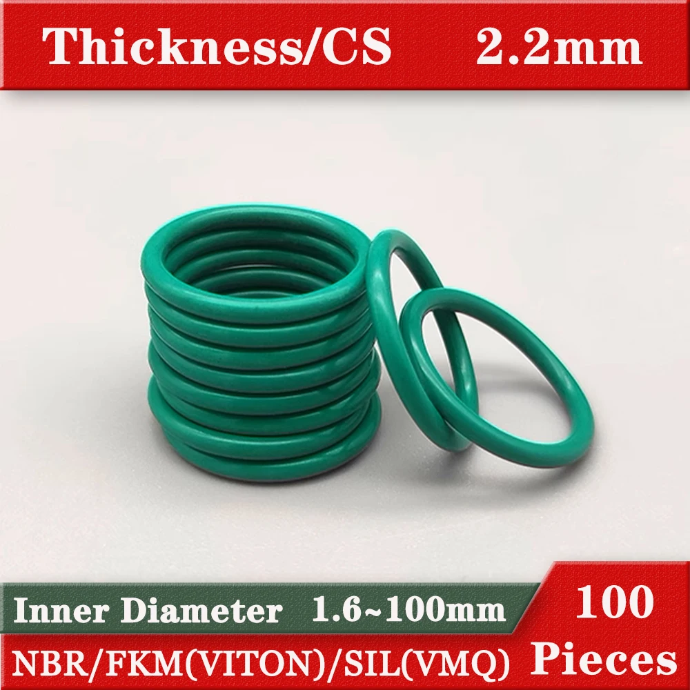 silicone o ring  NBR FKM rubber oil seal 2.2mm Thickness 1.6-100 mm Ring Gaskets Pressure washer rubber oring o-rings sealing