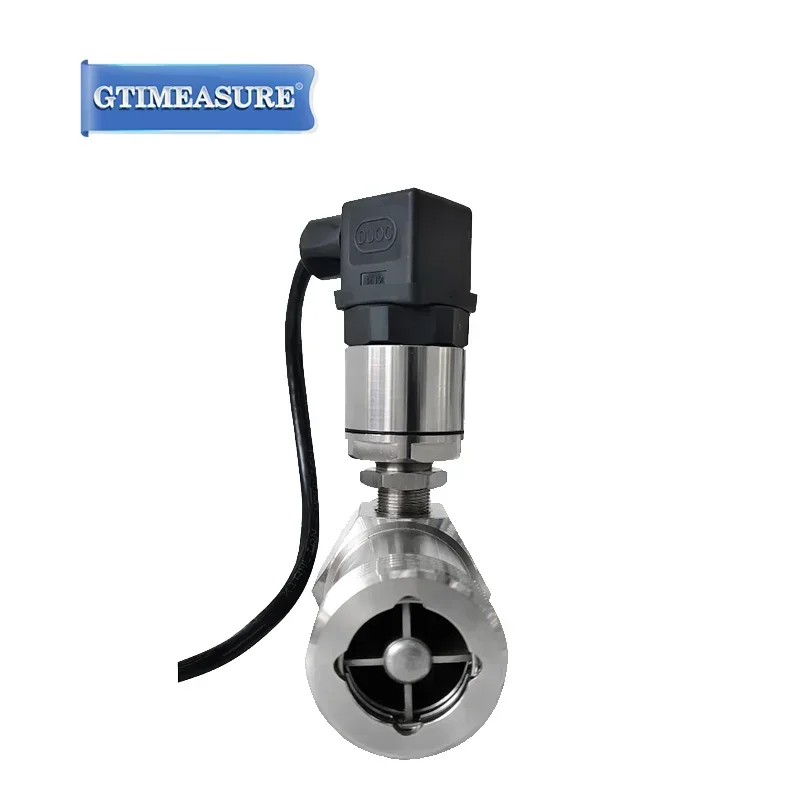 4-20mA/RS485 Turbine Flowmeter Male Thread Connection Gasline Milk Alcohol Methanol Oil Flow Meter