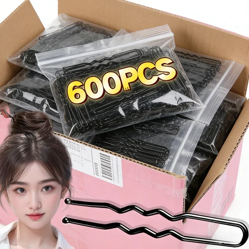 Straight Line Hair Clip U-shaped Needle Lady Hairpins Curly Wavy Grips Women Bobby Pins Styling Hair Accessories