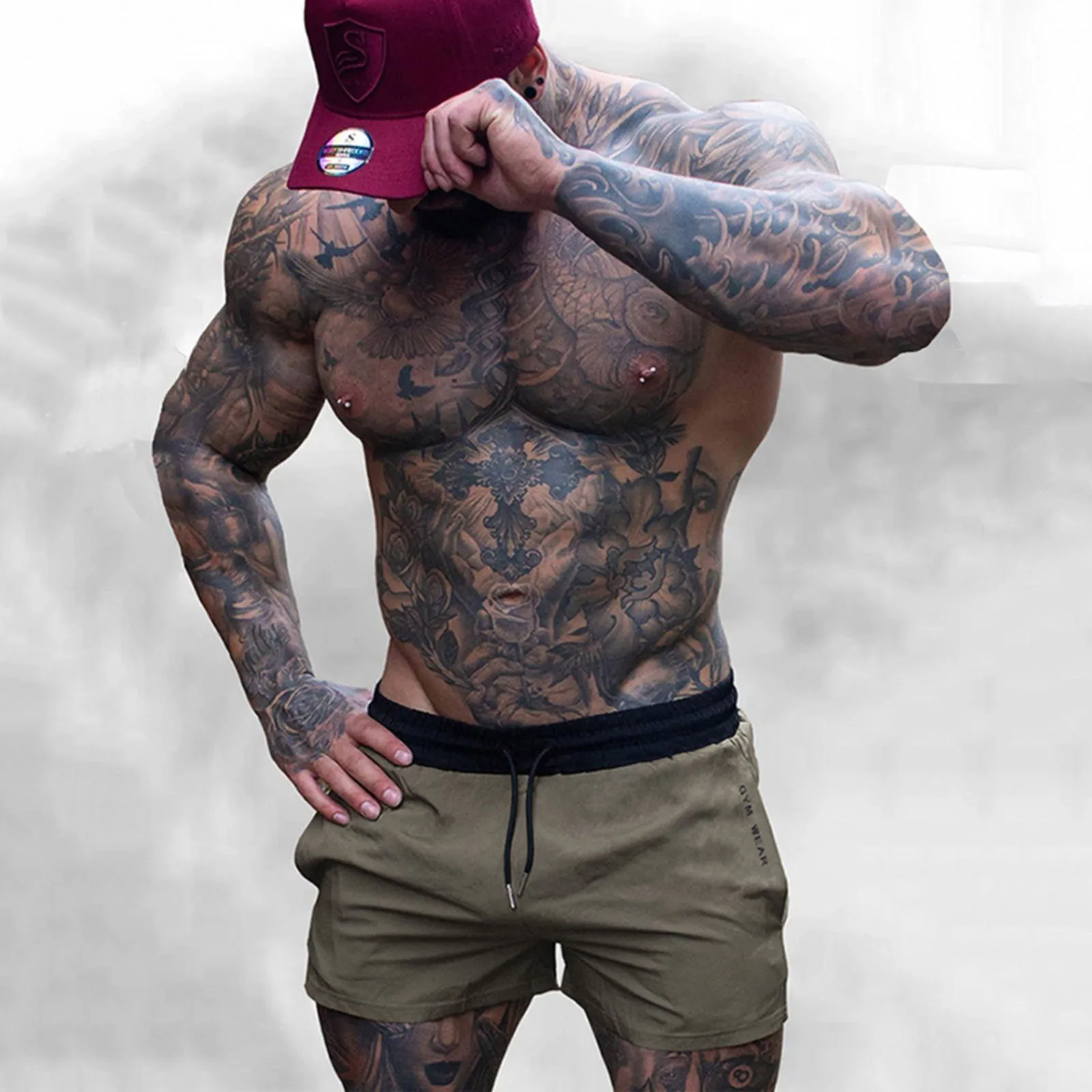 

2026 Gym Wear Brand Summer Fitness Sports Shorts Slim Stylish Men Marathon Running Shorts Sports Breathable Men's Training Pant