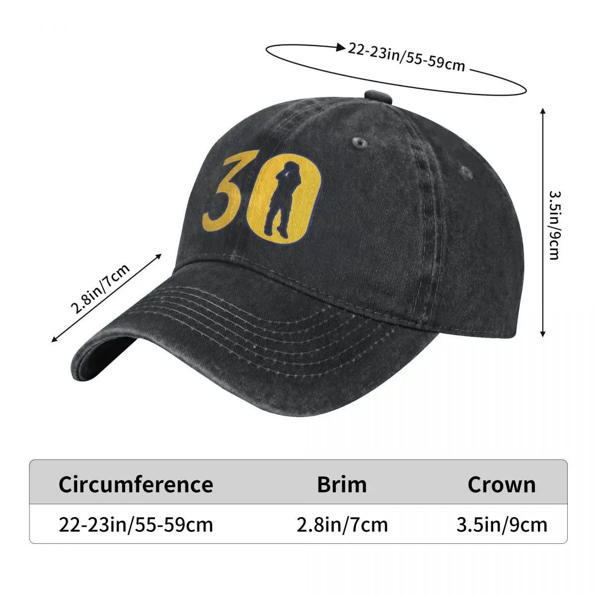 Stephen Curry Number 30 Baseball Cap Outdoor Sports y2k Retro Trucker Dad Hat Men Adult Casual Sun Visors Snapback Cap