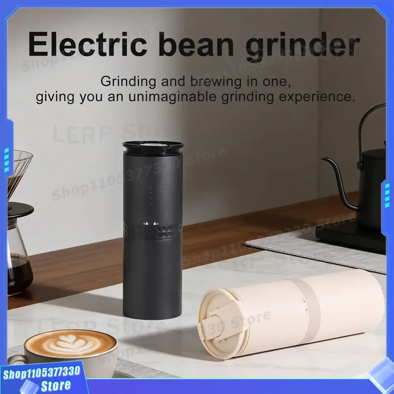 Portable Electric Coffee Bean Grinder Compact Home Use Cross Border Outdoor Travel Mini Milling Machine for Fresh Ground