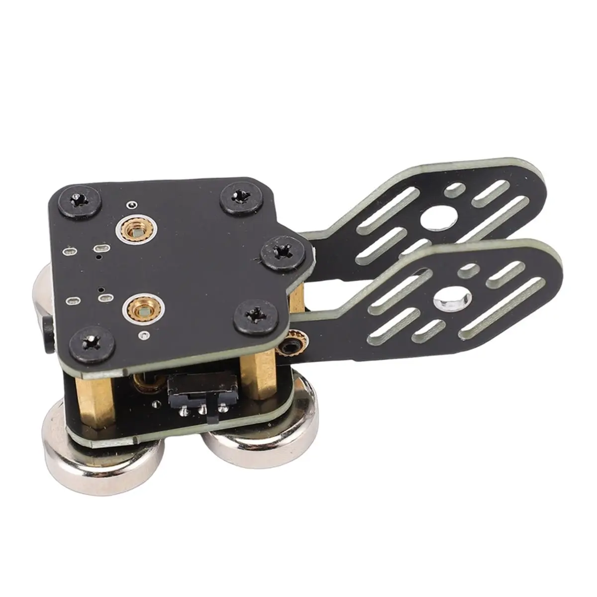 PHONE&GEAR CW Key Quick Response Double Paddle Morse Code Key with Magnetic Base 3.5mm Jack Type C Port for Smartphone Computer