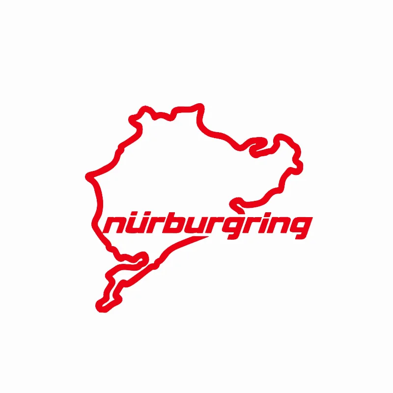 14*12,5 cm Auto Styling Racing Road Racing Nürburgring Kreative Auf Auto Aufkleber Aufkleber Heckscheibe 3D Lustige Aufkleber Aufkleber Aufkleber
