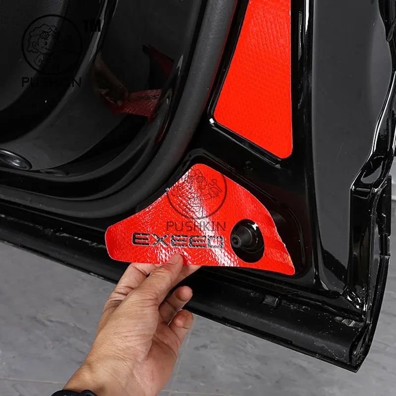For EXLANTIX ET EXEED STERRA ET 2025 car interior parts Anti rear collision warning sticker for front bumper of door accessories