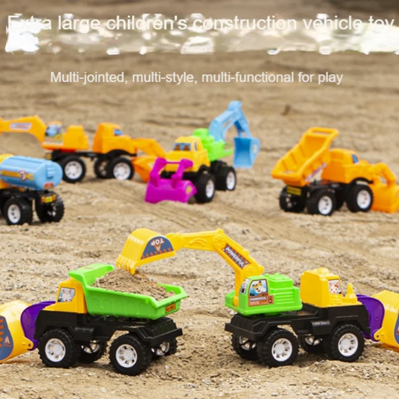 

1pc children's excavator large inertia sliding simulation engineering car toy car multi-function multi-joint movable toy car