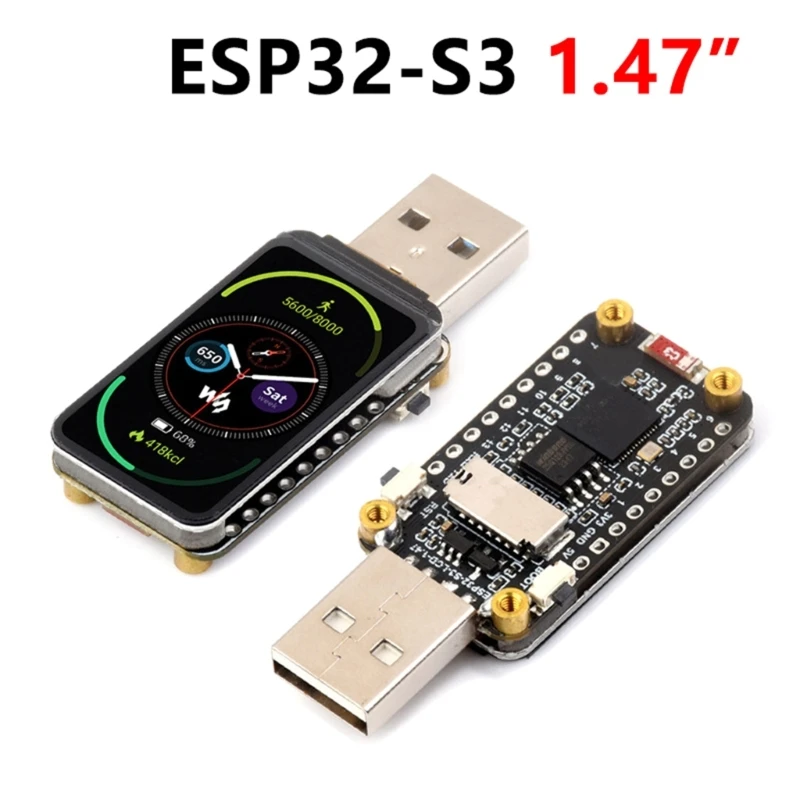 1.47" LCD 화면 ESP32 마이크로컨트롤러 보드, LX7 프로세서, ESP32-LCD-1.4