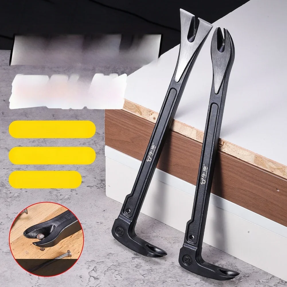 Carbon Steel Dual Head Pry Bar Nail Puller Hammer Multi Heavy Duty Rust Resistant Pry Bar Tool For Construction And DIY Projects