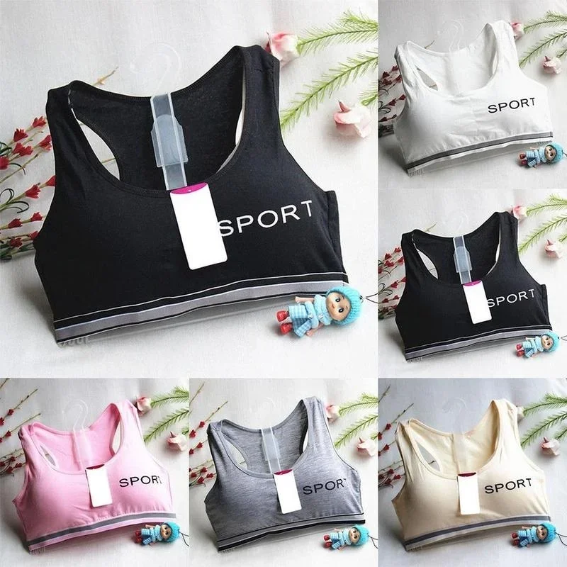 Children Student Teenagers Student Lingerie Brassiere Sport Maiden Girl Comfy Underwear BraTeen Top Sport Bras Girl Bralette