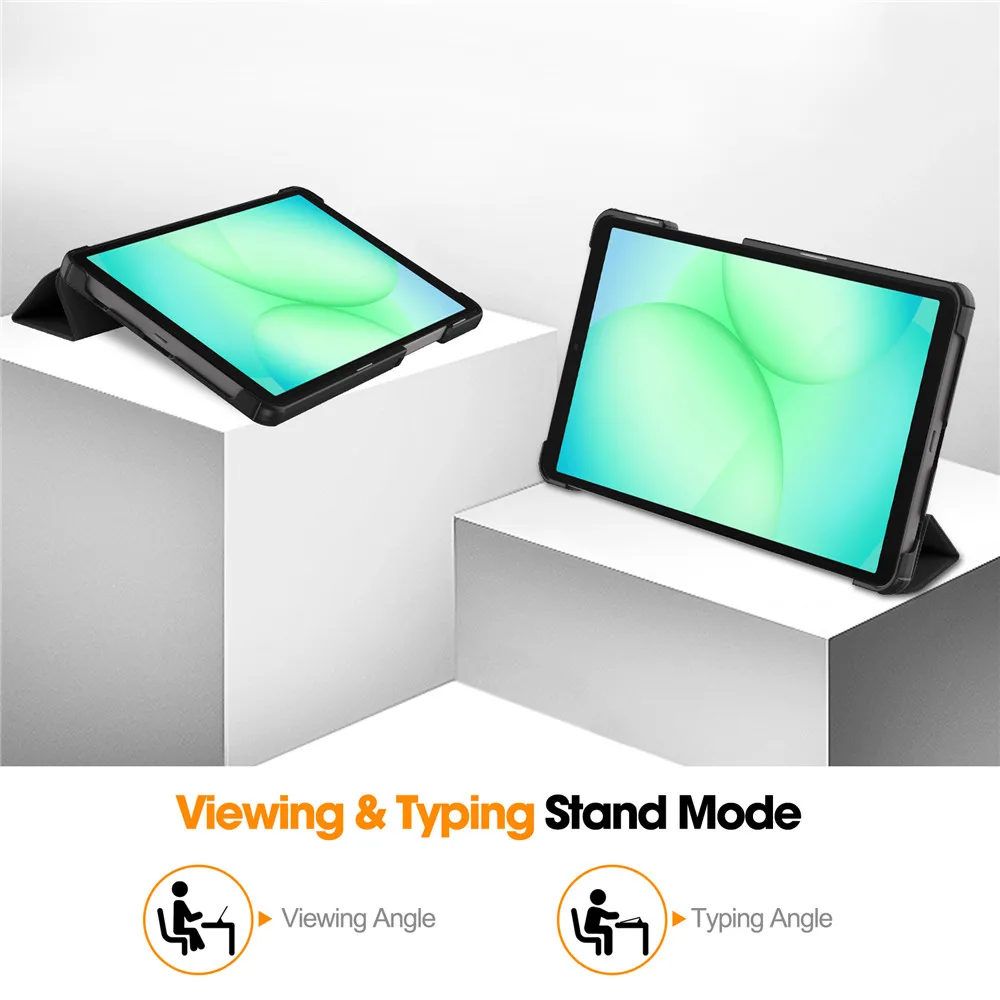 Funda Voor Samsung Galaxy Tab A11 8.7 inch 2025 Case PU Leer Tri-Folding Stand Terug Tablet Cover SM-X130 SM-X133 X135N/G Cover