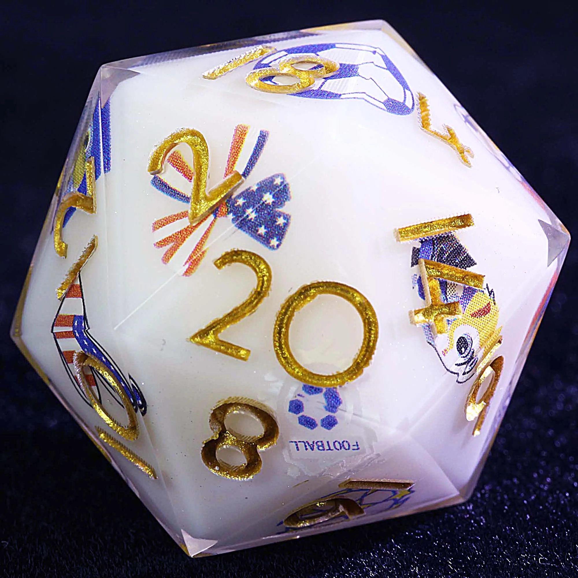 

9 Football Dice Set DnD Soccer America