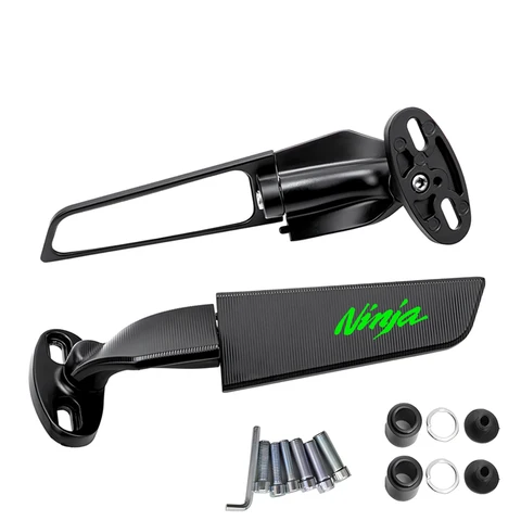 Для Kawasaki NINJA 1000 SX NINJA H2 R Z900RS Z 750 ZX6R ZX10R мотоциклетное зеркало заднего вида с ЧПУ с фиксированным крылом