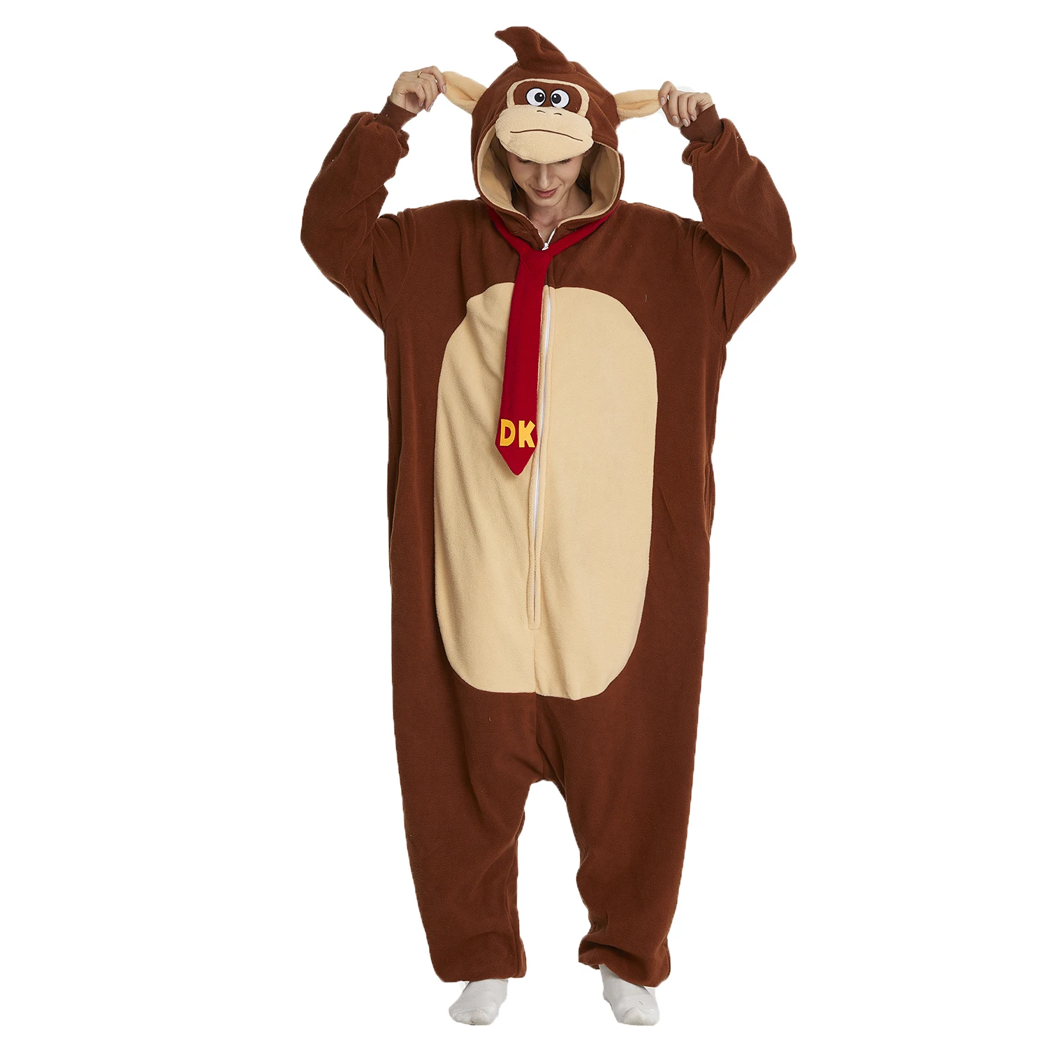 Onesieshow Pijama Kigurumi de Animal, Disfraz de Mono de Dibujos Animados para Adultos, Pijama de Halloween, Disfraz de Fiesta Cosplay, Ropa de Casa para Mujer