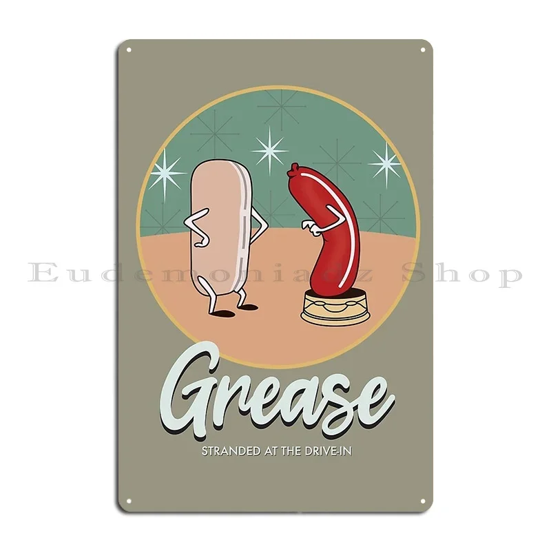 Grease Alternative Movie Poster Metal Plaque Personalized Living Room Custom Funny Custom Tin Sign Poster