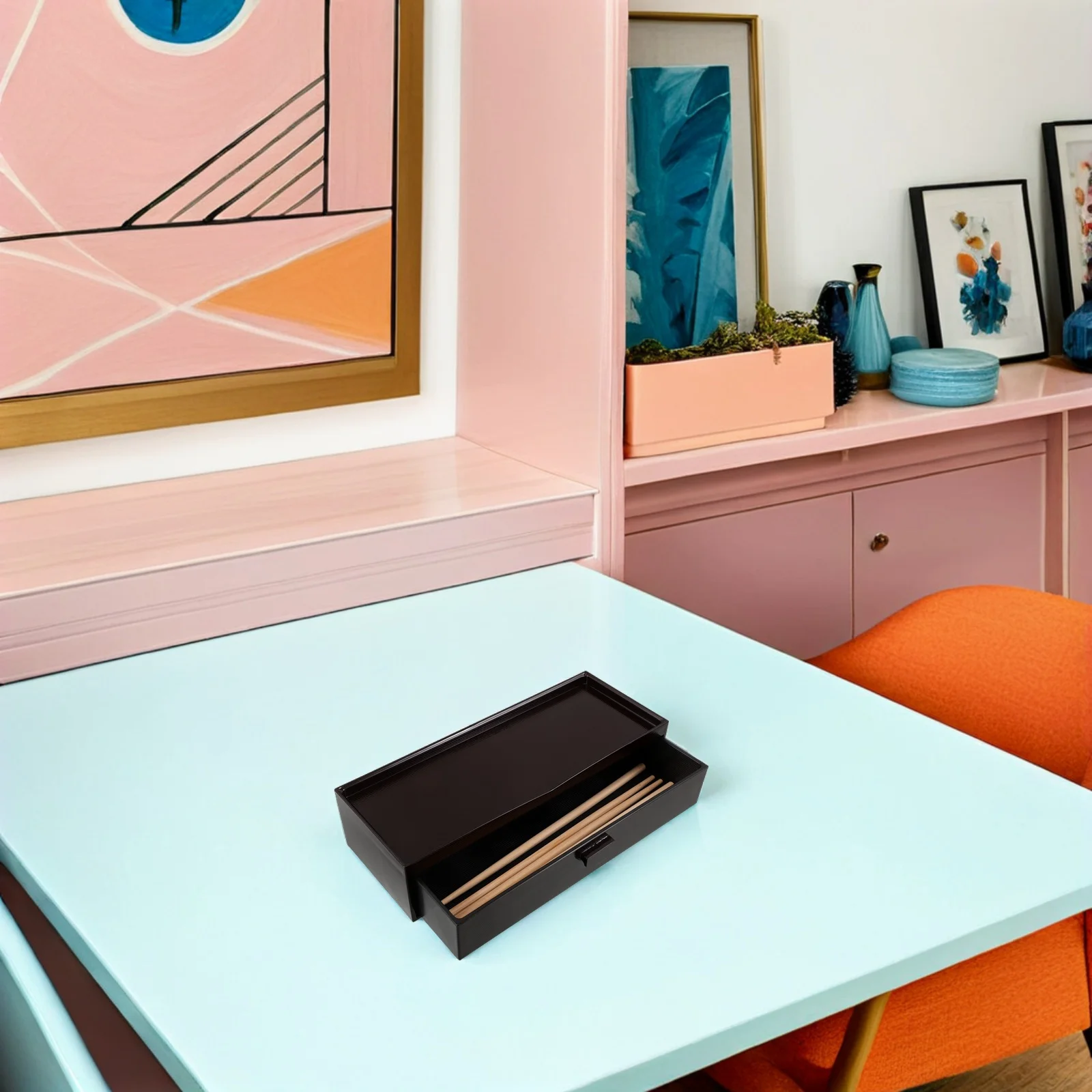 

Bamboo Japanese Chopstick Box Elegant Kitchen Storage Organizer for Restaurants Homes Wooden Utensil Holder Easy to