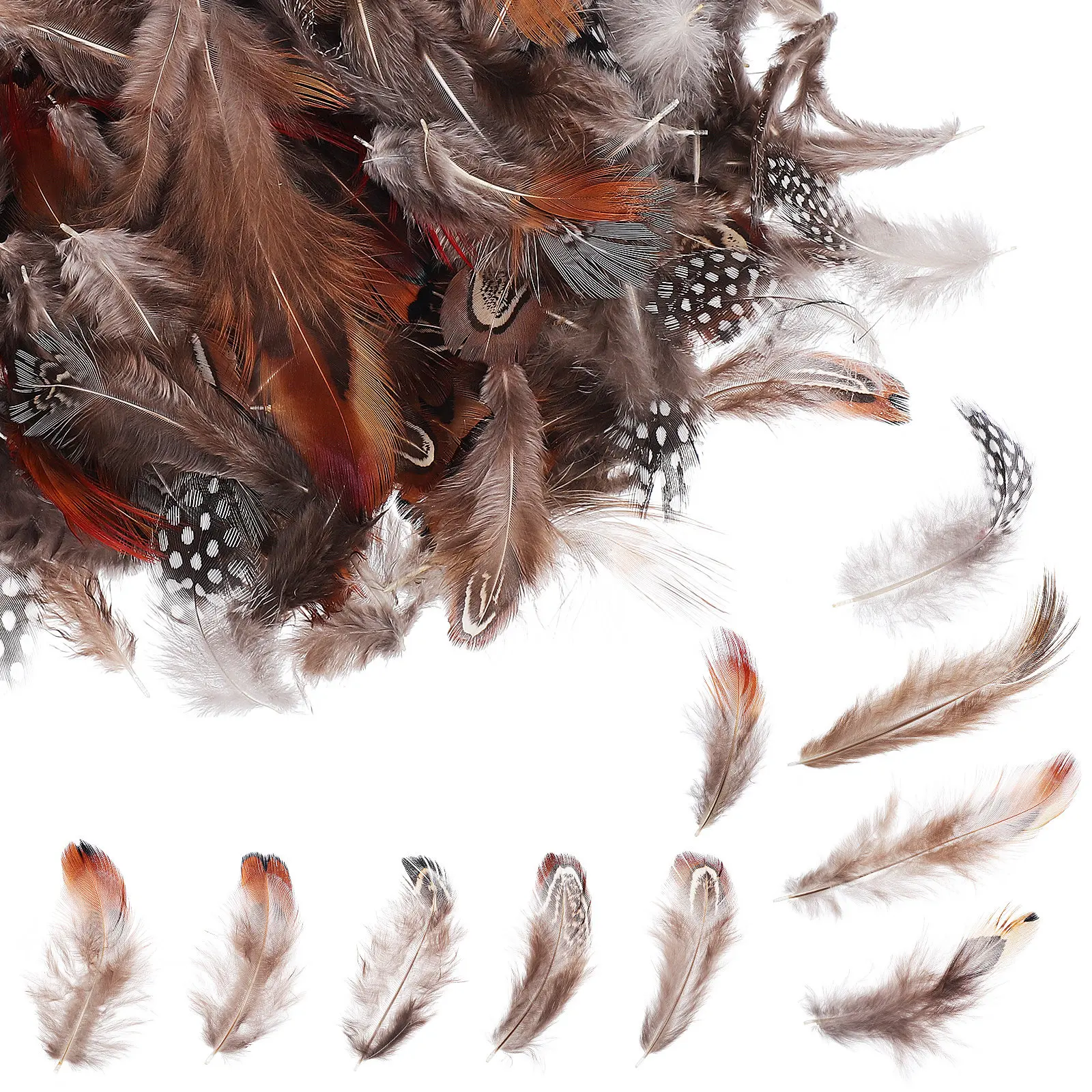 

300Pcs Natural Plumes Mixed Colors Craft Plumage for DIY Dreamcatchers Wedding Party Home Decoration Craft Plumage