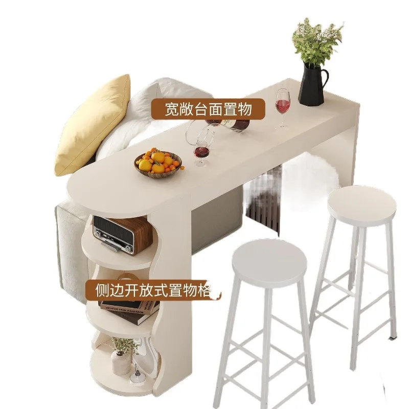 Bar table, small apartment, living room, sofa side table, simple partition cabinet, simple bar cabinet 2026 long table