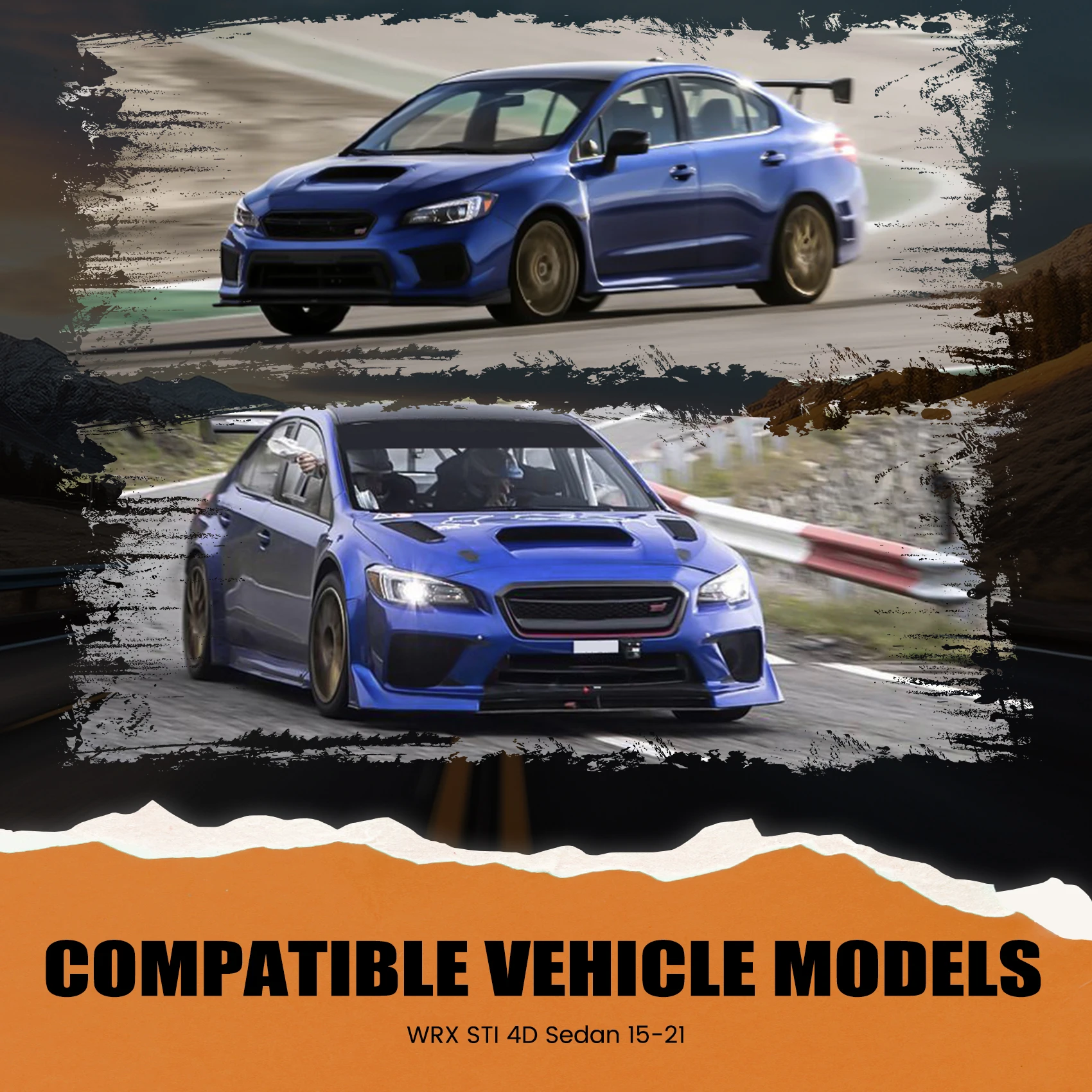 

Car Rear Side Vent Fender Intake Cover Fit For SUBARU WRX STI 4Th 2015-2021