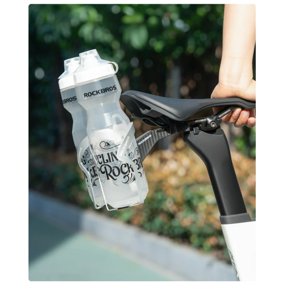 ROCKBROS Fahrrad-Flaschenhalter für den Sattel, Doppelmontage-Adapter, Verlängerungshalterung für Rennrad und MTB – Detail 1
