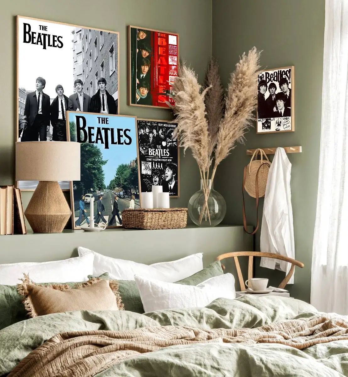 Famous Rock Band The B-Beatles Vintage Posters Sticky Whitepaper Prints Posters Artwork Posters Wall Stickers