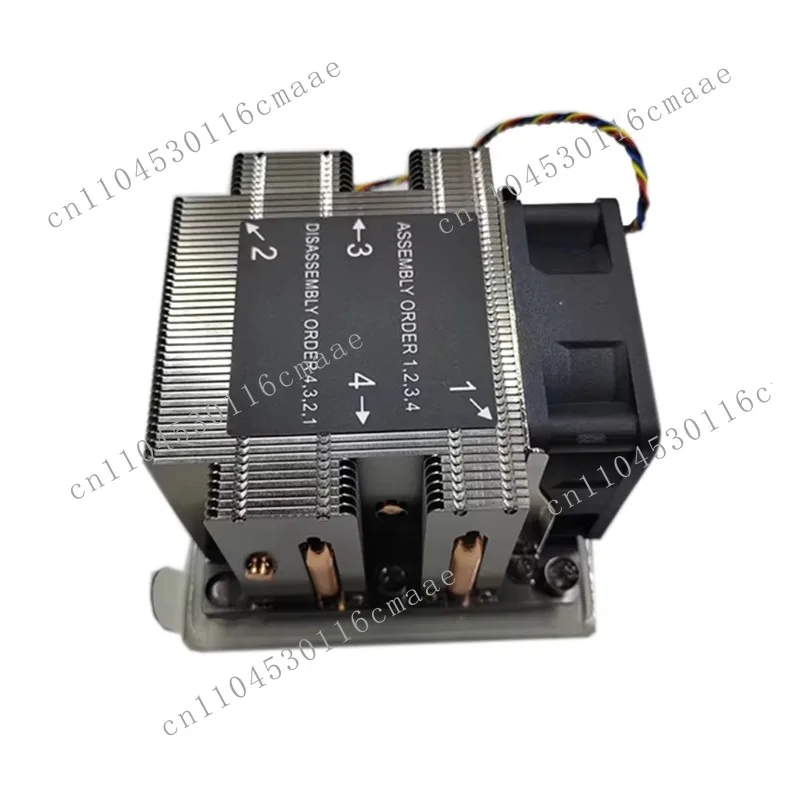 SNK-00P68APS4 Active 2U Server CPU Cooler for Intel LGA 3647 Industrial Computer Air Cooling Fan Aluminum Zipper Fin Heatsink