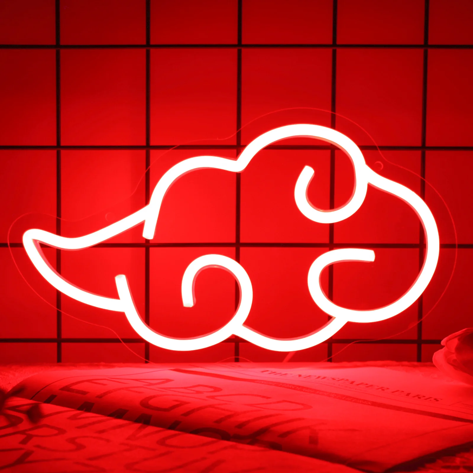 UponRay Cloud Shape Neon Sign Dimmable Night Light Wall Hanging Decor LED Neon Sign Party Wedding Bedroom Decoration USB Powered