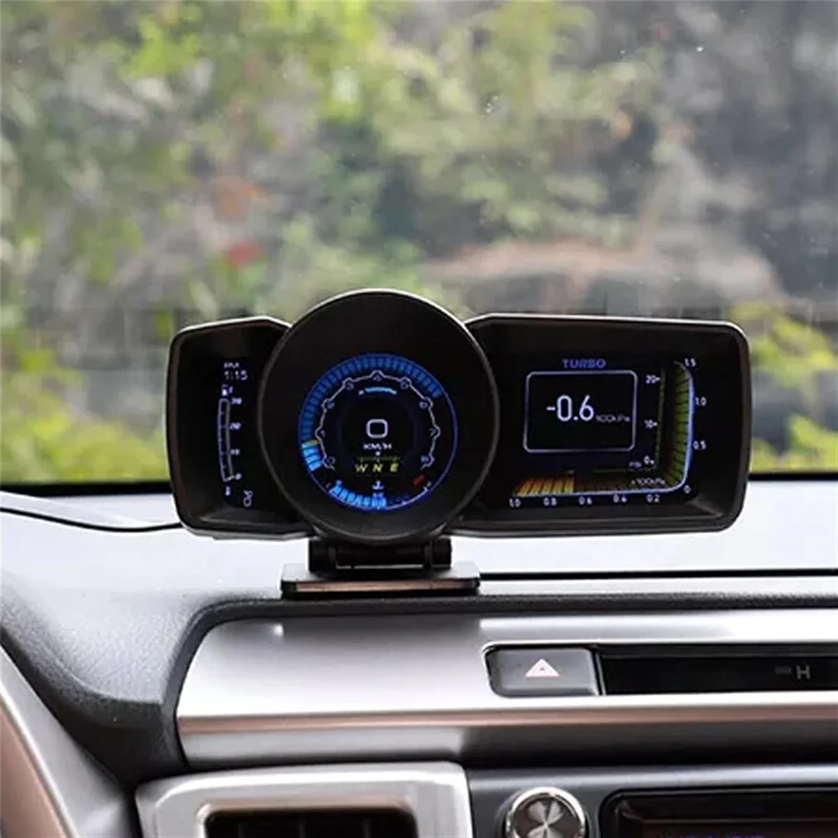 

Durable AP-7 HUD Head-Up Display OBD GPS Dual System Driving Computer LCD Computer Speedometer Universal